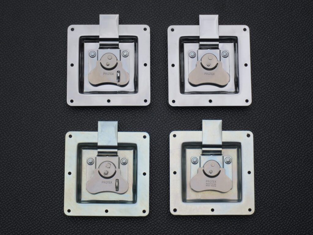 Chrome and zinc catches