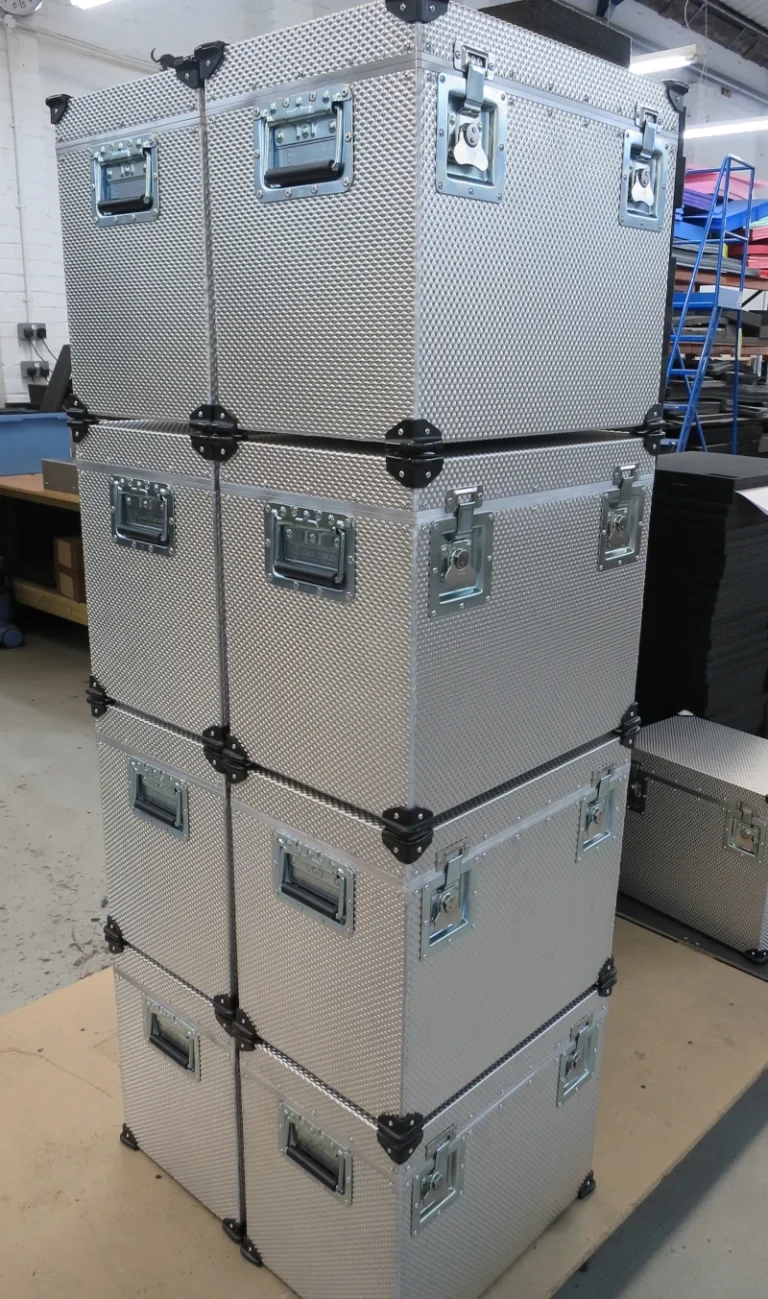 Bespoke aluminium stacked cases